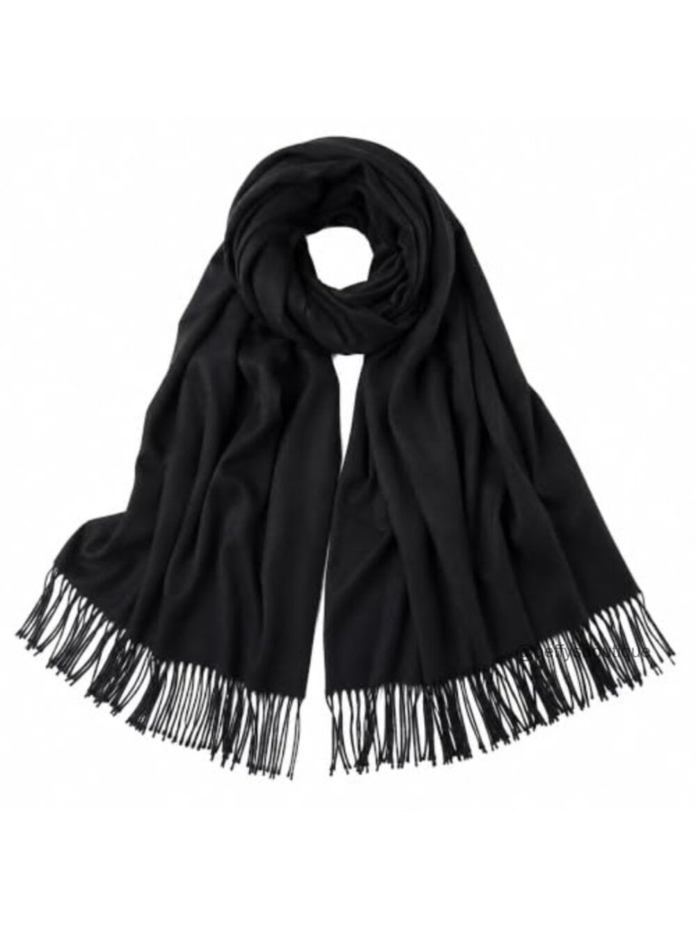 Oversized Plaid Tartan Blanket Scarf Soft Polyester Shawl Wrap Fringe